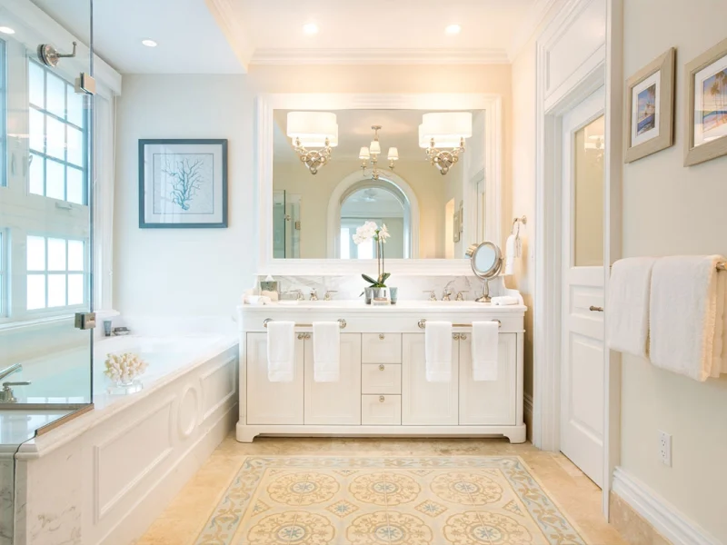 Cement tiles+Coral st. Floor CCF11710 Turks&Caicos