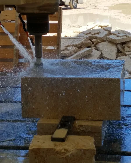 Machine Coral Stone Sink