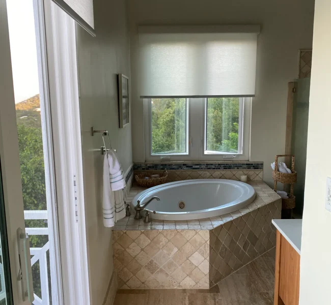 Travertine Marble Bathroom Tortola, BVI TB5211