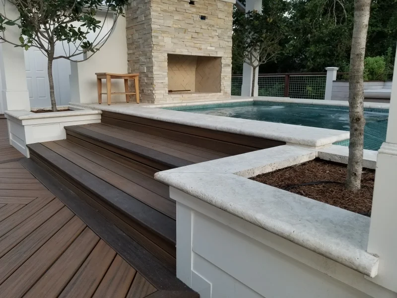 White Brushed & Filled coral stone project 2 US