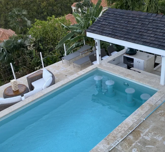 Yellow Coral Stone Pool Area BVI-88